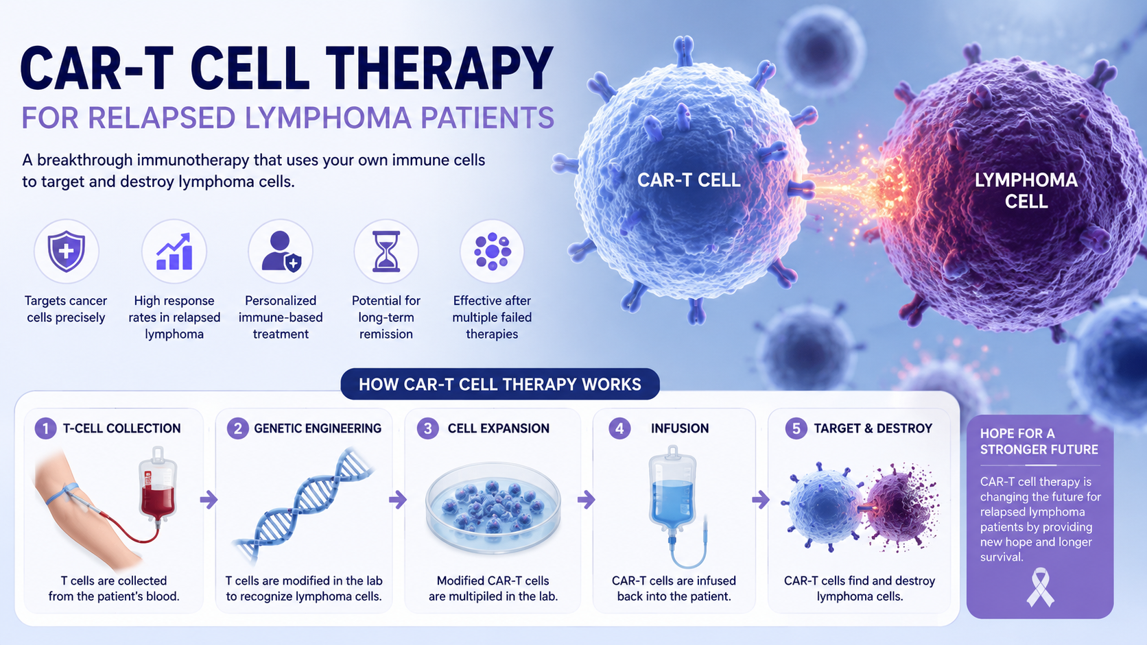 CAR-T Cell Therapy for Relapsed Lymphoma Patients