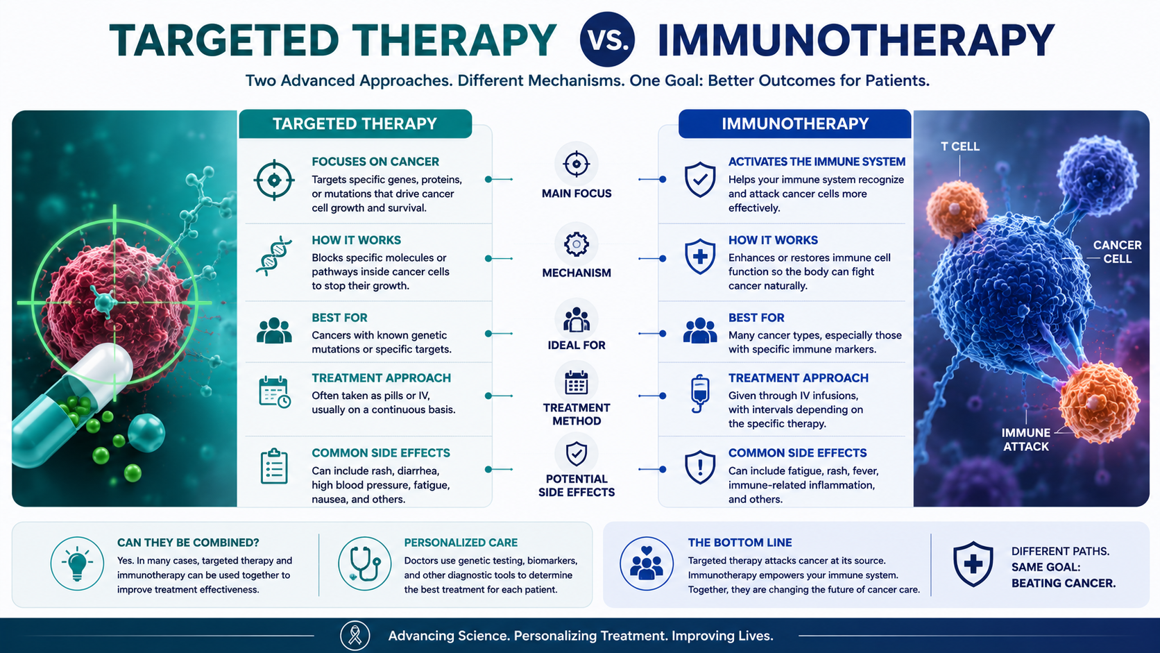 Targeted Therapy vs Immunotherapy