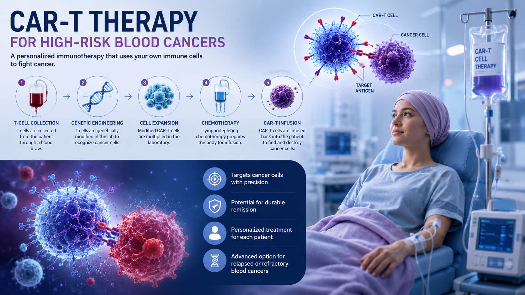 CAR-T Therapy for High-Risk Blood Cancers